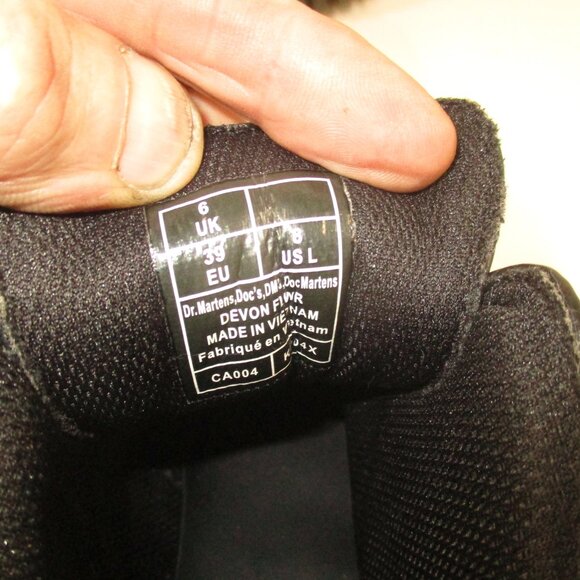 Dr. Martens AirWair Devon Black Grain Leather Buckle Boots Women’s US Size 8 - Picture 11 of 14